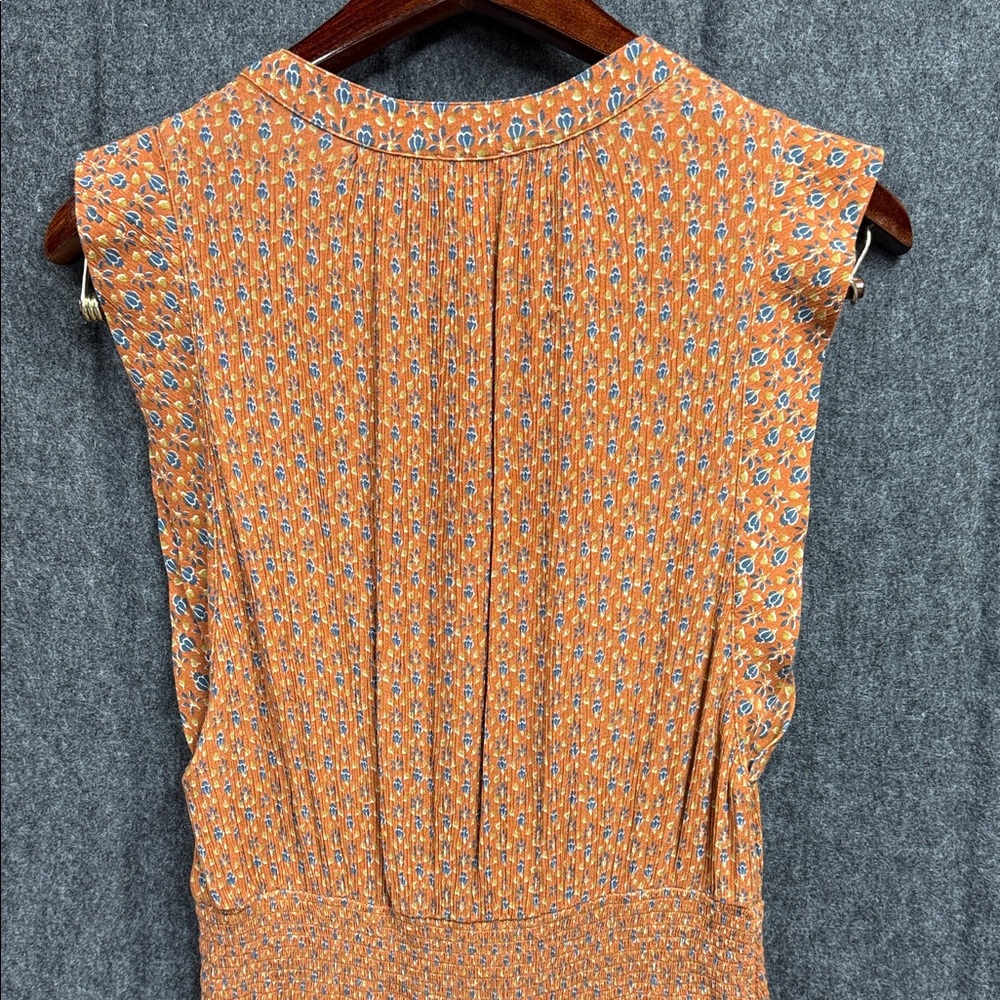 Faherty Woodstock Terracotta Floral Maxi Dress - Picture 9 of 15
